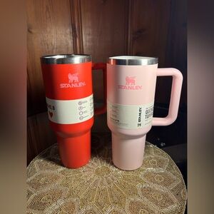 Stanley Red and Pink Vday 40oz Bundles NO LIDS